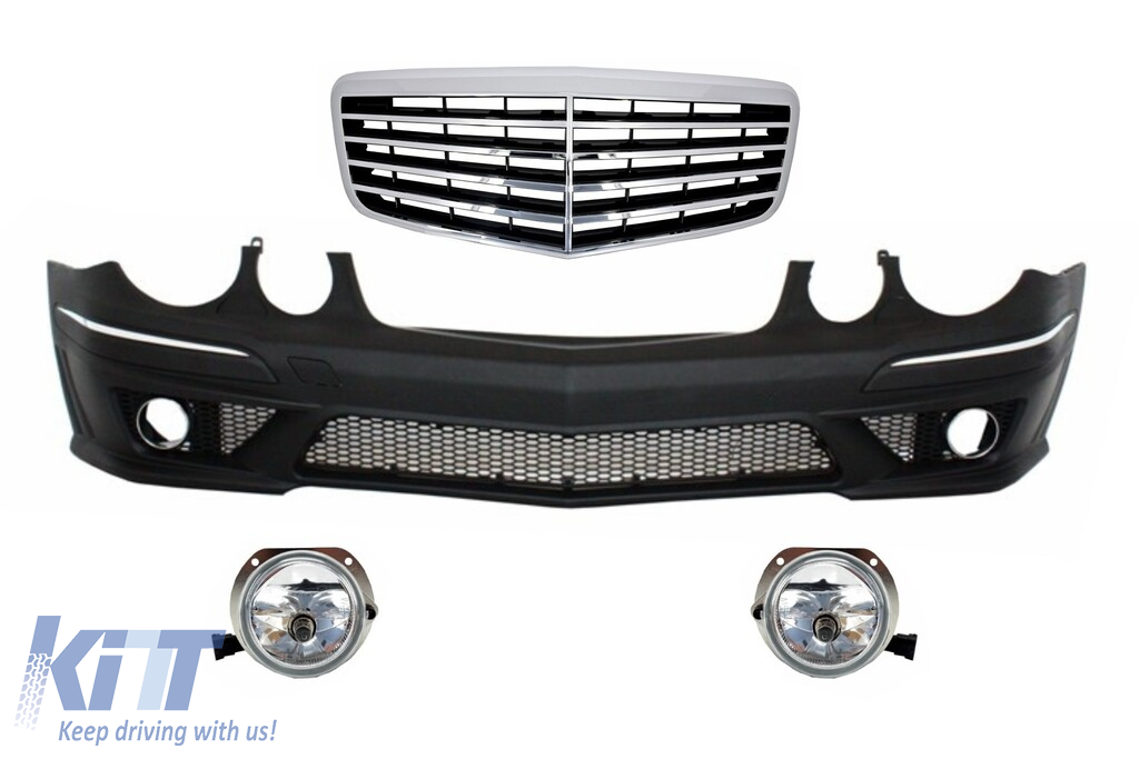 Front Bumper Suitable For Mercedes W211 E Class 2006 2009 Assembly