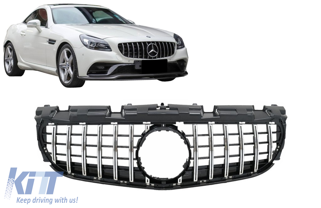 Front Grille Suitable For Mercedes SLC Class R172 Facelift 2016 2019