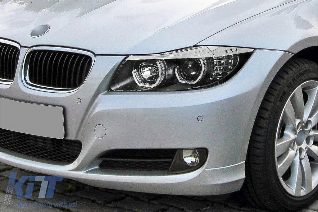 3D LED Angel Eyes Headlights suitable for BMW 3 Series E90