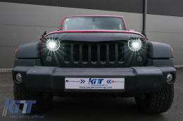 7 colos CREE LED első lámpa DRL Angel Eye Jeep Wrangler JK (2007-2017) modellekhez, 2018+ dizájn-image-6072967