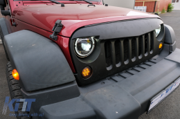 7 colos CREE LED első lámpa DRL Angel Eye Jeep Wrangler JK (2007-2017) modellekhez, 2018+ dizájn-image-6072973