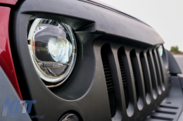 7 colos CREE LED első lámpa DRL Angel Eye Jeep Wrangler JK (2007-2017) modellekhez, 2018+ dizájn-image-6072975