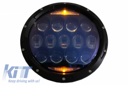 7 colos CREE LED fényszórók borostyán angel eye, nappali menetfénnyel, Jeep Wrangler TJ JK (1997-2018) modellekhez-image-6065742