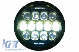 7 colos CREE LED fényszórók borostyán angel eye, nappali menetfénnyel, Jeep Wrangler TJ JK (1997-2018) modellekhez-image-6065748