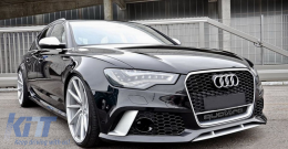 Abschlepphakenabdeckung Frontstoßstange für AUDI A6 C7 4G Facelift 2011-2018 RS6 Look-image-6074318