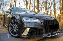 Abschlepphakenabdeckung Frontstoßstange für AUDI A7 4G 2010-2018 RS7 Look-image-6074322