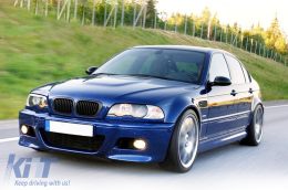 Acciaio Parafanghi anteriori per BMW Serie 3 E46 Non-Facelift 1998-2001 M3 Design Ali-image-6082079