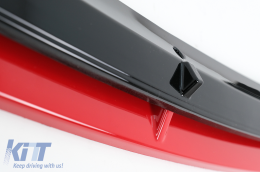 Add-On Frente Lip Spoiler Extensión para VW Polo AW MK6 2018+ Negro brillante-image-6072029