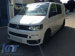 Add-on Spoiler für VW Transporter Caravelle T5 T5.1 10-15 Kühlergrill Led DRL-image-6051945