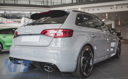 Add-On Spoiler sul tetto per AUDI A3 8V Sportback 5 porte 2012- RS3 Look-image-6045669