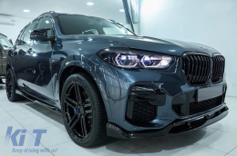 Aero Body Kit подходящ за BMW X5 G05 (2018-up) M-Tech Черен Knight Дизайн Въглеродни влакна-image-6080082