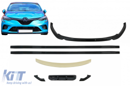 Aero Body Kit Difusor Flaps ParaRenault Clio 5 Hatchback 2019+ Faldones laterales-image-6100637