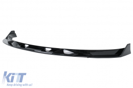 Aero Body Kit Extension suitable for Tesla Model 3 (2023-up) Bumper Lip Air Diffuser Piano Black-image-6110813