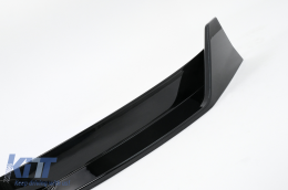 Aero Body Kit Extension suitable for Tesla Model 3 (2023-up) Bumper Lip Air Diffuser Piano Black-image-6110815