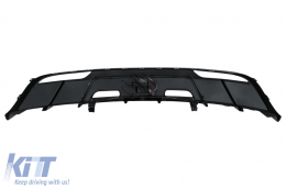 Aero Body Kit Extension suitable for Tesla Model 3 (2023-up) Bumper Lip Air Diffuser Piano Black-image-6110827