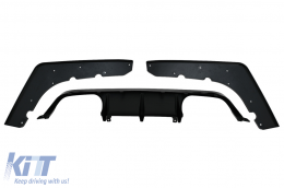 Aero Body Kit Front Bumper Lip and Air Diffuser suitable for BMW F80 M3 Sedan F82 M4 Coupe (2014-2019) M Sport Design Piano Black-image-6095331