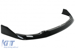 Aero Body Kit Front Bumper Lip and Air Diffuser suitable for BMW 1 Series F40 M Sport (2019-Up) Piano Black-image-6095296