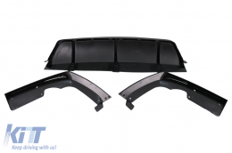 Aero Body Kit para BMW X6 G06 19-03.23 M-Tech Black Knight Design Negro Difusor-image-6100474