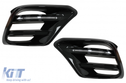 Aero Body Kit suitable for Mercedes S-Class W223 Limousine Sport Line (2020-up) Piano Black-image-6098797