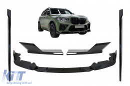 Aero Body Kit Предна Броня, устни и Задна Сплитери , подходящи за BMW F95 X5M Конкуренция (2018-up) Piano Black-image-6094514