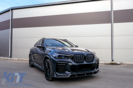 Aero BodyKit für BMW X6 G06 19-03.23 M-Tech Kohlenstofffilm Diffusor Erweiterungen-image-6103760