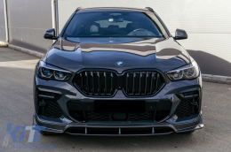 Aero BodyKit für BMW X6 G06 19-03.23 M-Tech Kohlenstofffilm Diffusor Erweiterungen-image-6103762