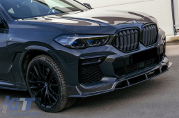 Aero BodyKit für BMW X6 G06 19-03.23 M-Tech Kohlenstofffilm Diffusor Erweiterungen-image-6103763