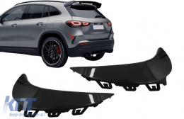 Задна Броня Aero Flaps Flics Side Fins подходящи за Mercedes GLA SUV H247 (2020-up) Спортна линия Piano Black-image-6085729