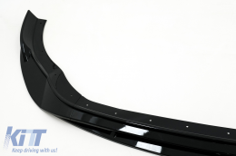 Aileron lèvre pare-chocs avant Extension pour VW Golf 8 R 2020- Noir brillant-image-6092322