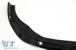 Aileron lèvre pare-chocs avant Extension pour VW Golf 8 R 2020- Noir brillant-image-6092323