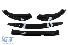 Aileron lèvre pare-chocs avant Extension pour VW Golf 8 R 2020- Noir brillant-image-6092328