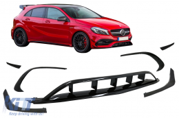 Ailerons Aero Splitters pour Mercedes W176 Facelift AMG Line 09.15-18 Calandre-image-6059286