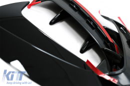 Ailerons Arrire Flics Side Fins pour Mercedes A W177 04.18+ Hayon A35 Look Noir-image-6059299