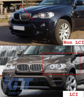 Ailes Avant pour BMW X5 E70 06-13 Conversion en LCI avec SRA Polypropylène-image-6042874