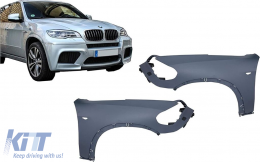 Ailes Avant pour BMW X5 E70 06-13 Conversion en LCI avec SRA Polypropylène-image-6101123