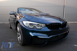 Ailes pour BMW 4 F32 F33 F36 2013-02.2017 Cabrio Gran Coupe M4 Look Noir Évents-image-6074086