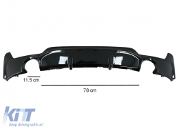 Alerón Labio para BMW 4 F32 F33 F36 13-03.19 Faldones Add-on Extensiones Difusor-image-6058546