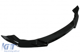 Alerón labio parachoques delantero para BMW 2 Series F87 M2 2016-2020 Negro brillante-image-6083695