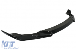 Alerón labio parachoques delantero para BMW 2 Series F87 M2 2016-2020 Negro brillante-image-6083696