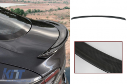 Alerón maletero para Tesla Model S 2012+ Carbono real Y Cinta Adhesivo-image-6070312