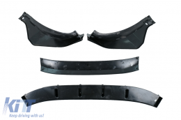 Alerón parachoques delantero para BMW X3 G01 X4 G02 2018-2020 M Sport Negro brillante-image-6100921