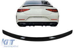 Alerón Spoiler tapa maletero Para Mercedes CLS C257 2018+ Negro brillante-image-6093184