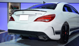 Alerón tapa maletero para MERCEDES CLA C117 W117 13-18 spoiler Diseño Carbono--image-6034151