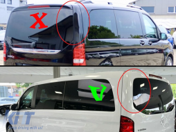 Alerón Techo Ala para Mercedes Clase V W447 2014+ Puerta única Spoiler-image-6101752