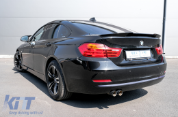 Alerón tronco para BMW 4 Gran Coupe F36 14-03.19 M4 CSL Look Espejo Cubiertas Negro-image-6072896