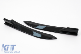 Aletas Parachoques Aletas Flics para BMW Serie 3 F30 F31 11-19 Negro Brillante-image-6100493