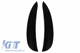 Alettoni Fins Flics Paraurti per Mercedes W213 S213 C238 A238 E43 E53 Look Nero-image-6037823