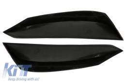 Alettoni Fins Flics Paraurti per Mercedes W213 S213 C238 A238 E43 E53 Look Nero-image-6037826