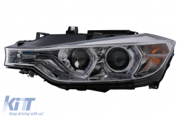 Angel Eyes Fari LED DRL per BMW 3 F30 F31 10.2011-05.2015 Cromo-image-6099994