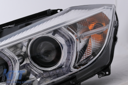 Angel Eyes Fari LED DRL per BMW 3 F30 F31 10.2011-05.2015 Cromo-image-6099996